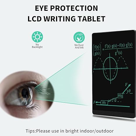 LCD Writing Tablet for Adult: 6.5 Inch Mini Full Screen Drawing Board Reusable Digital Notepad Portable Use for Office Study Teaching