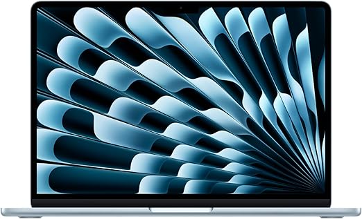 Apple 2025 MacBook Air 13-inch Laptop with M4 chip: Built for Apple Intelligence, 13.6-inch Liquid Retina Display, 16GB Unified Memory, 256GB SSD Storage, 12MP Center Stage Camera, Touch ID; Sky Blue