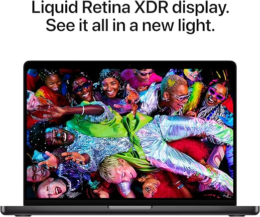 Apple 2025 MacBook Pro Laptop with M5 chip with 10‑core CPU and 10‑core GPU: Built for Apple Intelligence, 14.2-inch Liquid Retina XDR Display, 16GB Unified Memory, 512GB SSD Storage; Space Black